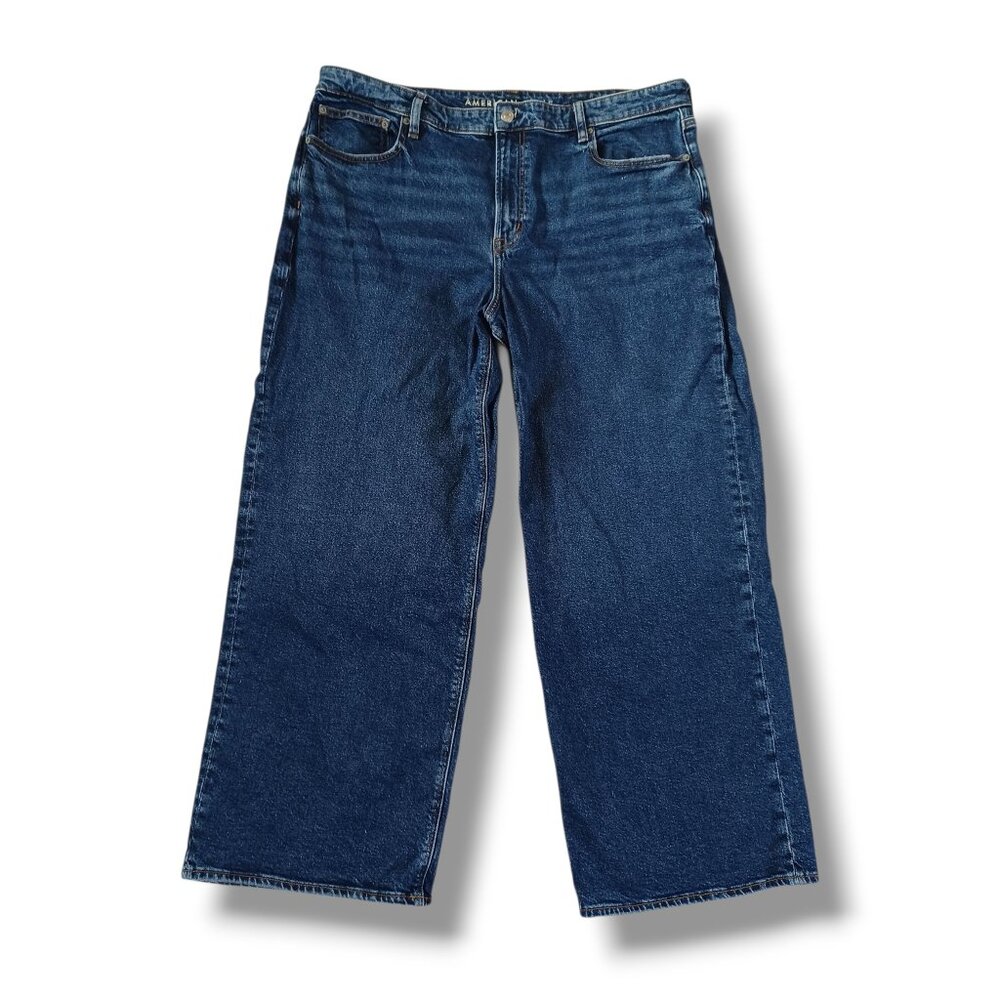 AEO American Eagle Womens Jeans Stovepipe Stretch Highrise Plus Size 18